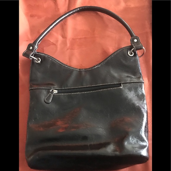 EUC Black Rossetti Bucket Bag. Silver Hardware. Full of zippers and pockets. - Picture 2 of 6